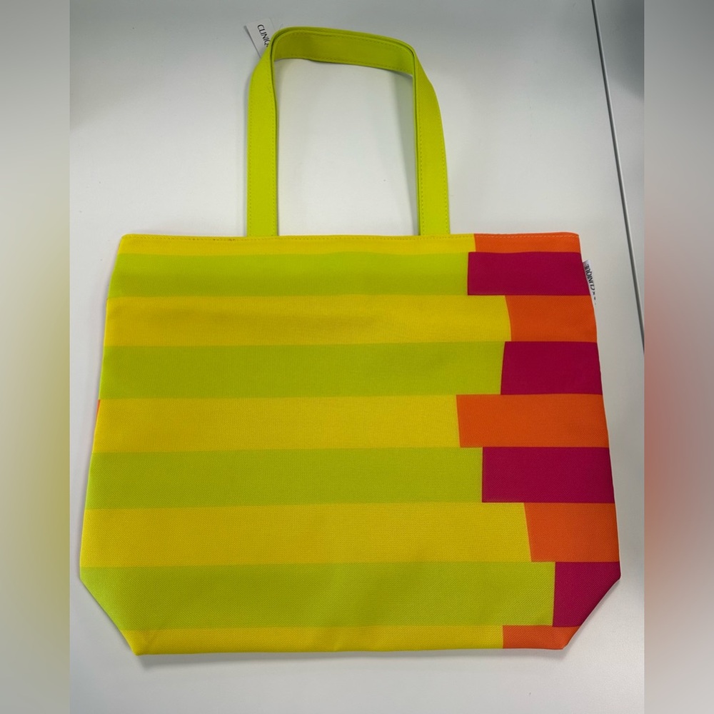 ✅ 3 for $25 or purchase separately - NWT Clinique Donald X Striped Tote Bag
